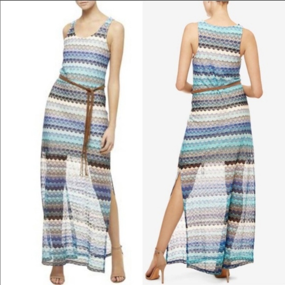 NWT, Revolve Sanctuary Striped Maxi Dress with Belt - Picture 4 of 17